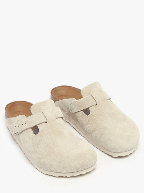 Slippers Uit Leder Birkenstock Wit women 1031662 ander zicht 1
